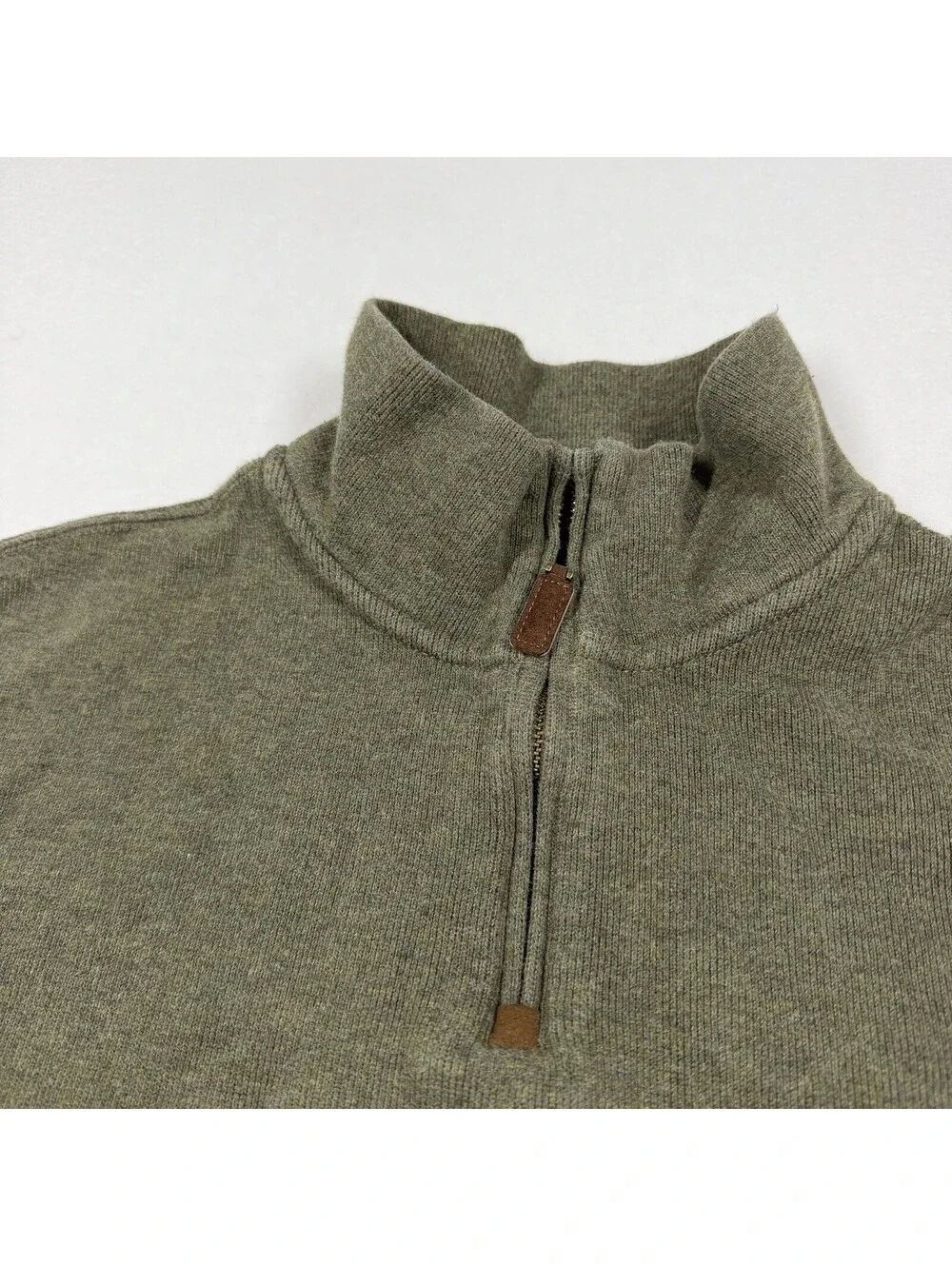 Polo Ralph Lauren Men’s 1/4 Zip Sweater Pullover Men’s XL Green USA Fabric